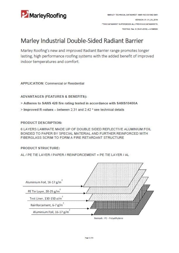 Marley Industrial Rad Barrier