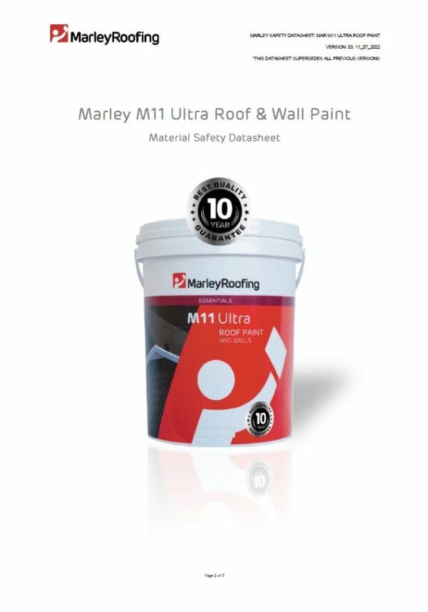 Marley M11 Ultra Roof & Wall Paint Marley Roofing