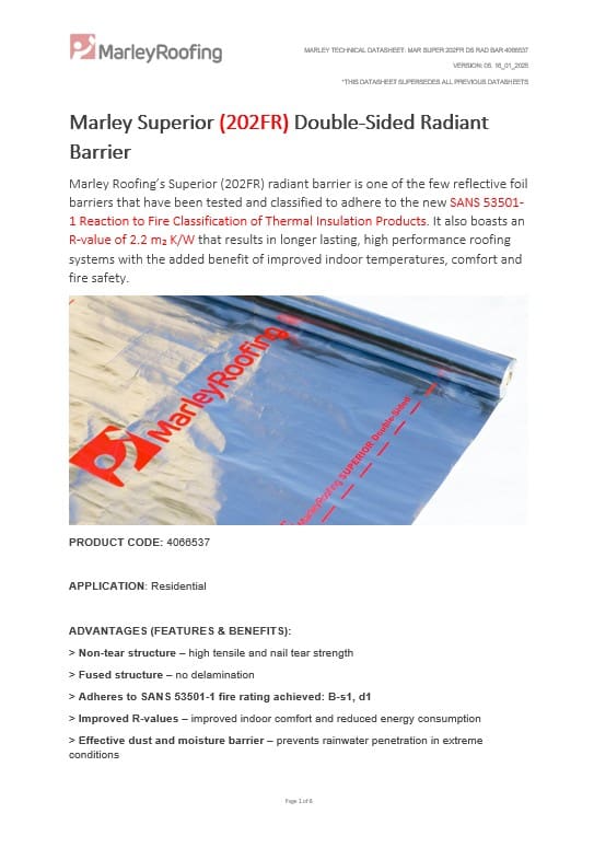 Marley Superior Double-Sided Radiant Barrier