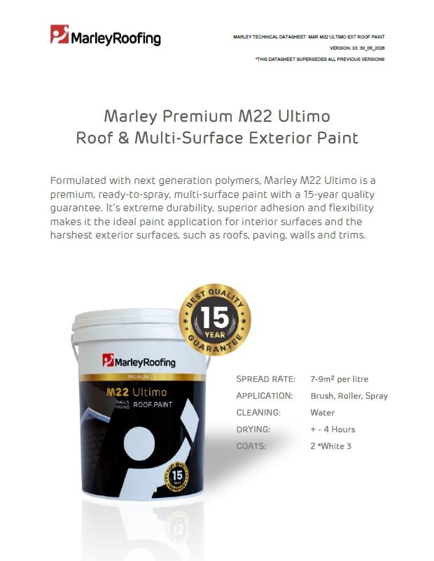 Marley M22 Ultimo Technical Data Sheet